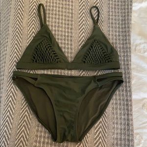 Army Green Target Bikini